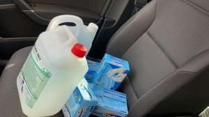 DOMINGO 29  MARZO SEGUIMOS RECOGIENDO DONACIONES Y ENTREGANDO DONACIONES SANITARIAS PARA  IFEMA