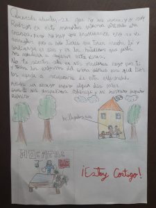 12 ABRIL-LOS NIÑOS DE LA PARROQUIA DE LOS HERMANOS DE SAN JUAN DE DIOS ESCRIBEN A LOS ENFERMOS HOSPITALIZADOS DE LA COMUNIDAD DE MADRID